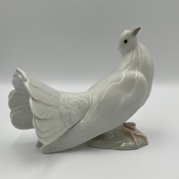 Vintage LLADRO DOVE 1970’s Porcelain Figurine #1015 Peaceful Dove Glossy - Picture 1 of 8